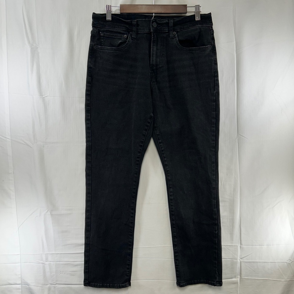 Lucky Brand 410 Athletic Straight Jeans Mens 32x30 Black Gainesville Wash
